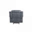 Fauteuil d'appoint inclinable manuel en velours de 39 po