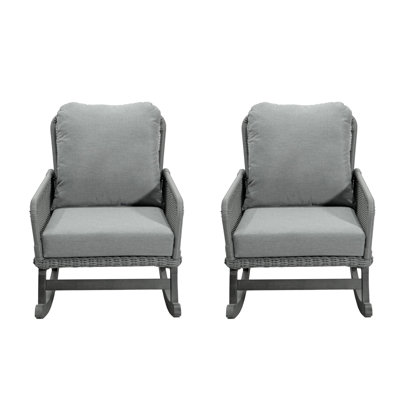 Ensemble de 2 chaises berçantes de patio