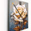 Horloge murale crème surdimensionnée rose et or crème-2064868164