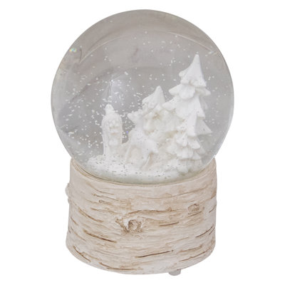 Boule à neige blanche 5,5 po