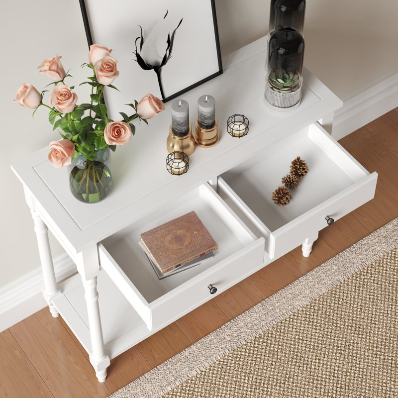 Console 35,4 po Emaria, Blanc