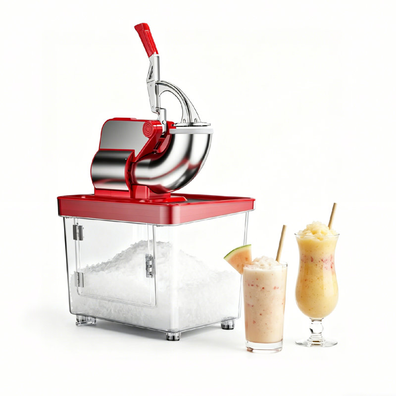 Broyeur à glace commercial, avec boîte de rangement de 34 L, 661 LBS / H