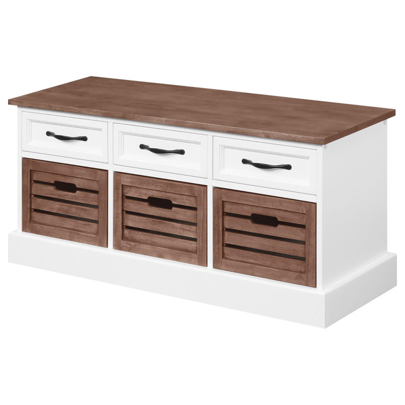 3-Drawer Storage Bench