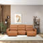 Canapé triple convertible Grant - Cuir cognac