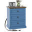 19.7'' Wide Nightstand With 3 Drawers-566379611