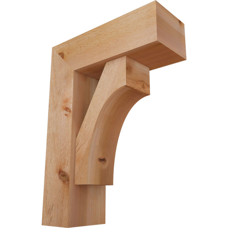 Support Westlake Block avec support décalé, 30 x 22, Cèdre rouge occidental de l 8 po (scié brut)