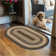 Dairius Braided Non-Shedding Premium Jute Black/Brown/Cream Rug