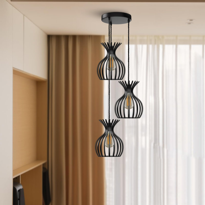 Deleesa 3 - Light Pendant, Black, No