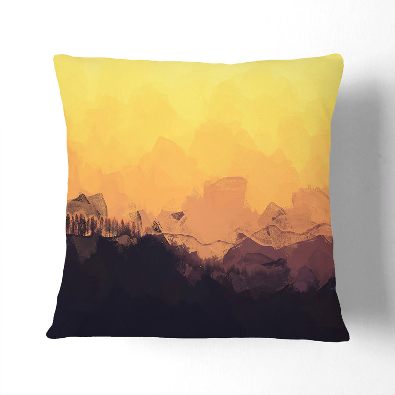 Sunset View Cushion with Filling, 55cm H x 55cm W x 20cm D