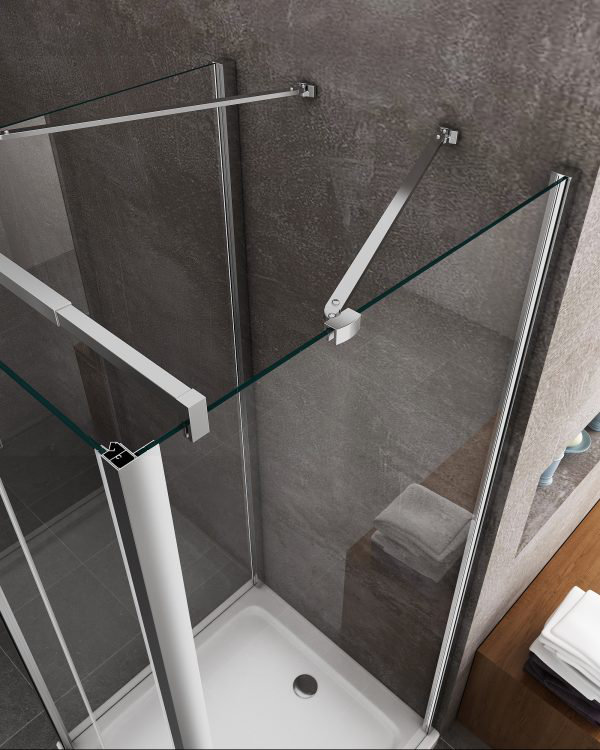 Gort Rectangular Shower Enclosure with Tray - 1900 x 808 mm, 1900 x 708 mm