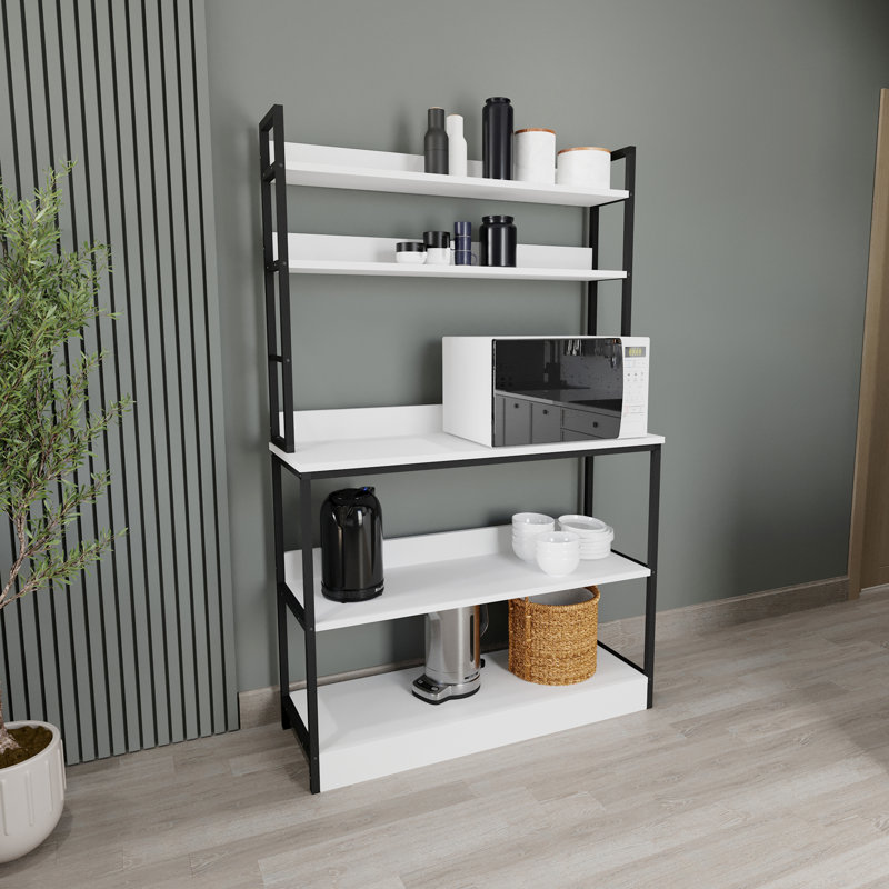 Adreinne Kitchen Island, White/Black