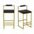 Black Seat/ Gold Frame