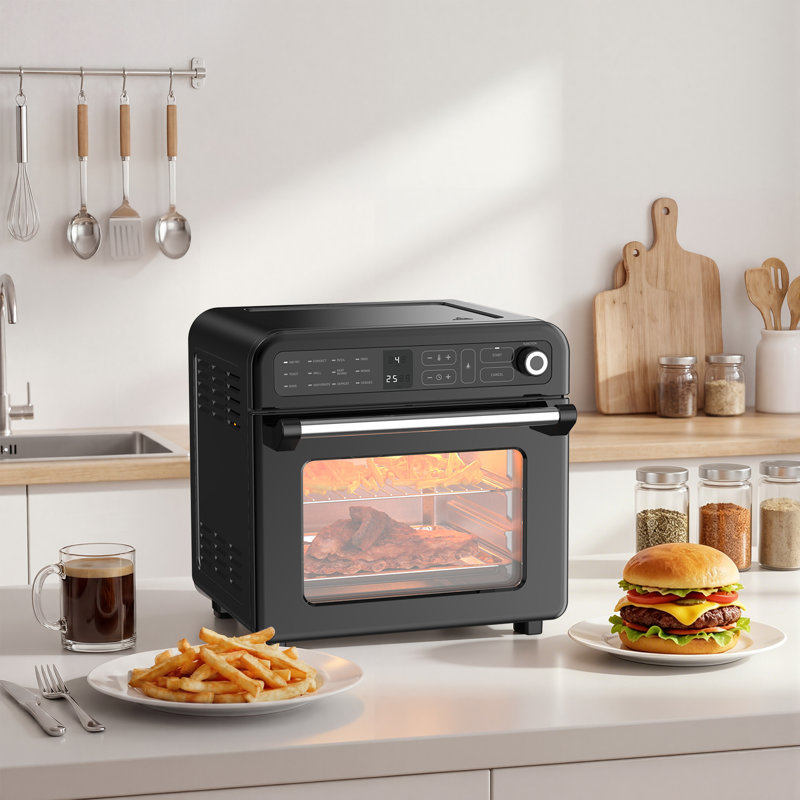 19,02 pintes en acier inoxydable à contrôle tactile 1 -Baskets Air Fryer, Noir