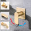 Brushed Gold Wall Mounted Bathroom Tap - Modern Waterfall Style With Smooth Water Flow And Body Faucet Mounted, Design For A Stylish-121627860