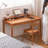 Rectangular Solid Wood with 2 drawers desk-109514482-109514483
