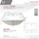 STYLISH Sharp 21-1/4"L White Rectangular Undermount Bathroom Sink