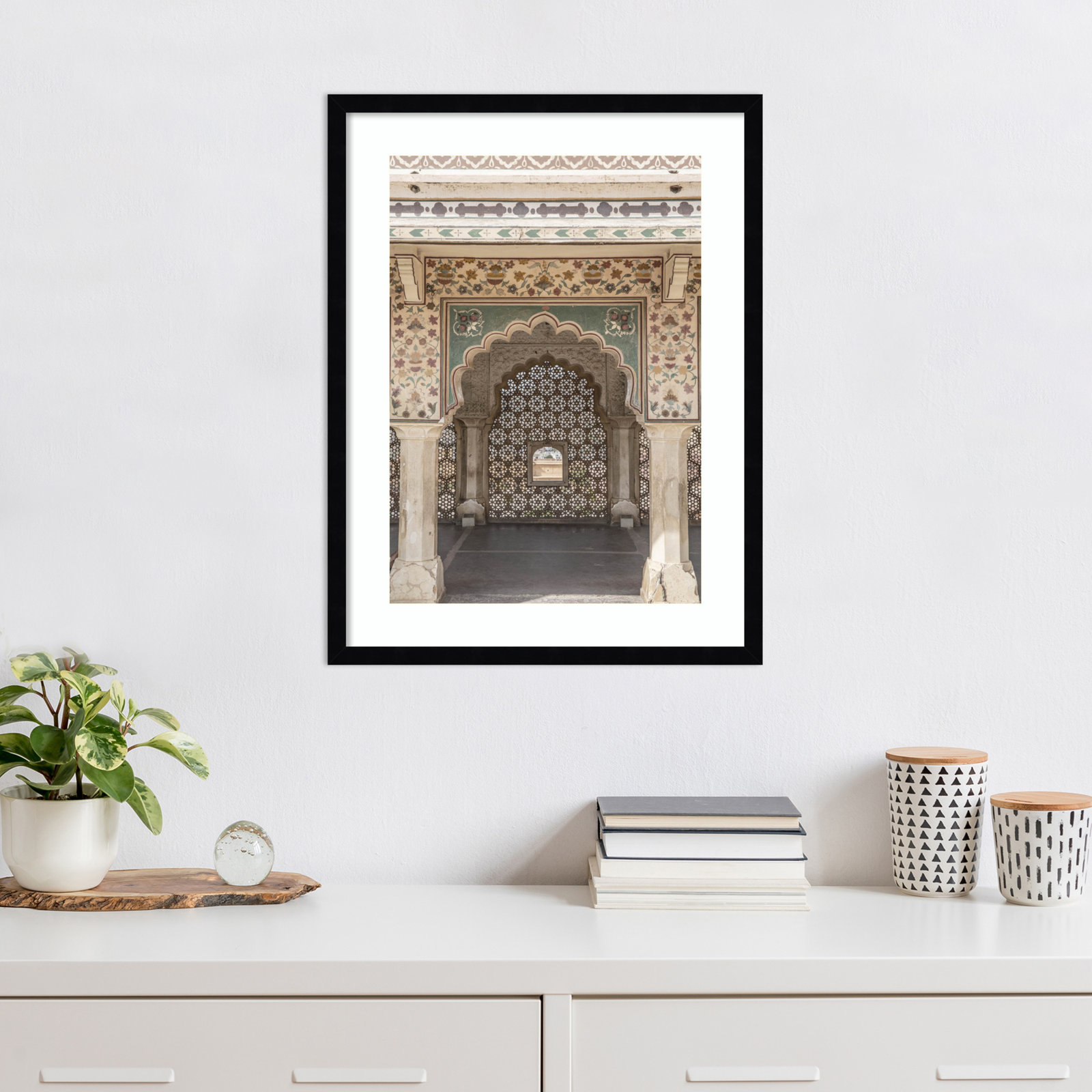 Daisey "Desert Palace" Print, Black, 25" H x 19" W