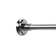 L-Shaped Fixed Shower Curtain Rail, Adjustable 1400-2600mm