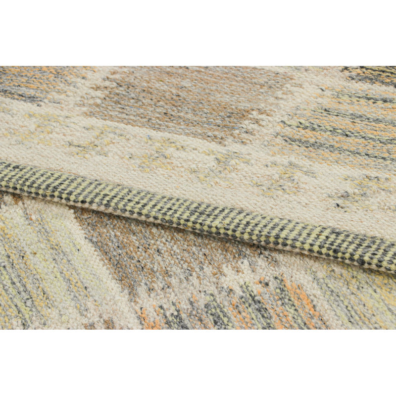 Scandinavian Wool Geometric Area Rug, Rectangle 12' x 15'