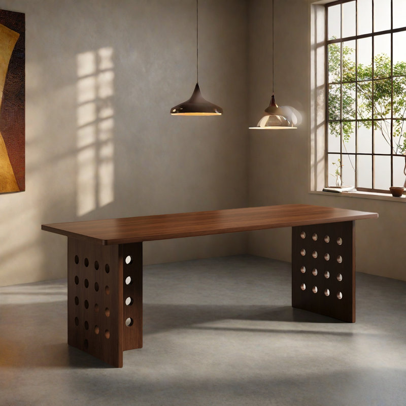 Modern Simple Solid Ash Dining Table., 29.53"H x 70.87"L x 31.5"W