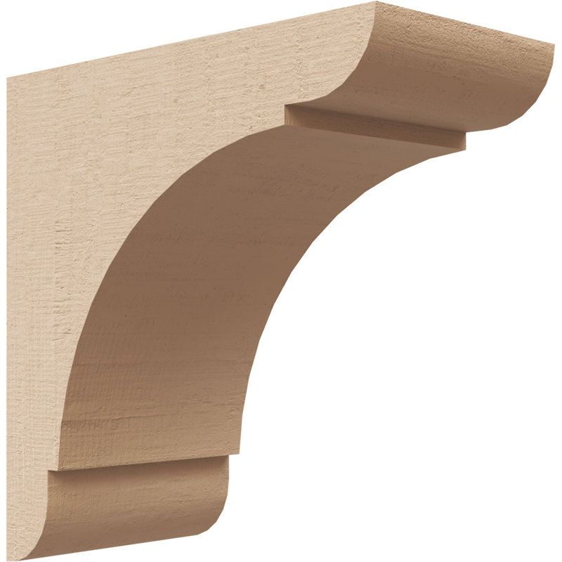 Corbeau en bois de cèdre brut olympique classique l 2 po x P 4 po x H 4 po, H 4 po x l 2 po x P 4 po