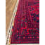 Tapis en laine et coton rouge noué à la main Original
