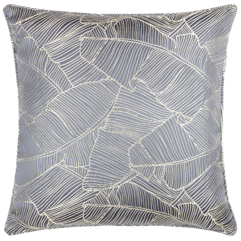 Seeneytown Seymour Geometric Square Throw Cushion, Storm Blue