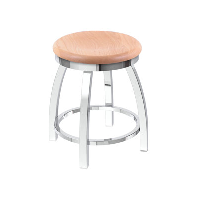 Misha Swivel Solid Wood Counter Stool