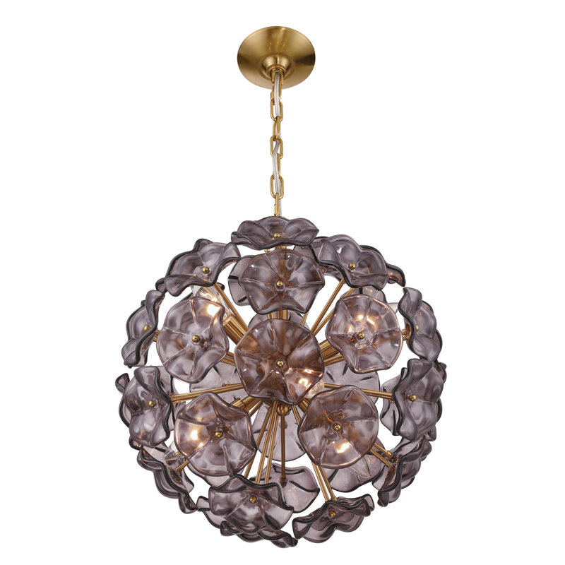 Lustre en laiton vieilli 18,25 po
