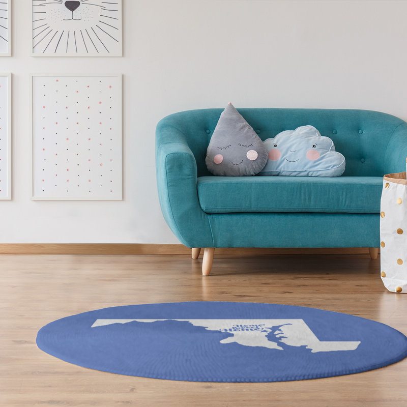 Tapis en poly-chenille annapolis à la maison, Rond 5 pi