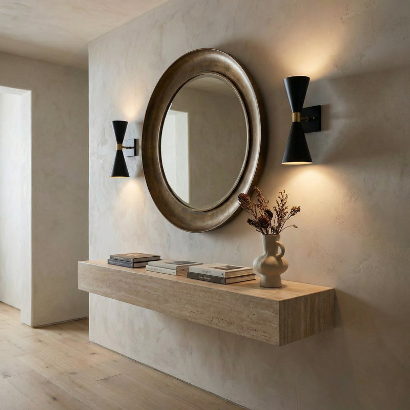 1 - Light Armed Sconce
