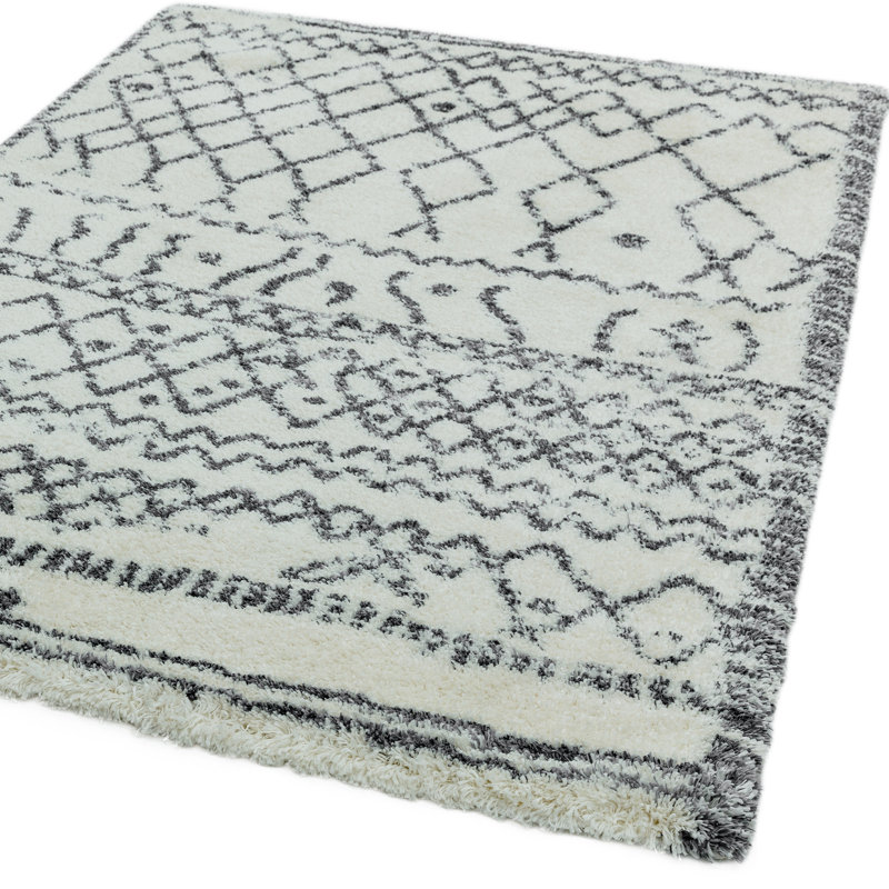 Manilow Moroccan Shag Area Rug, Rectangle 120 x 170cm