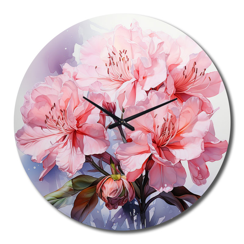 Horloge murale Rhododendron, Grand