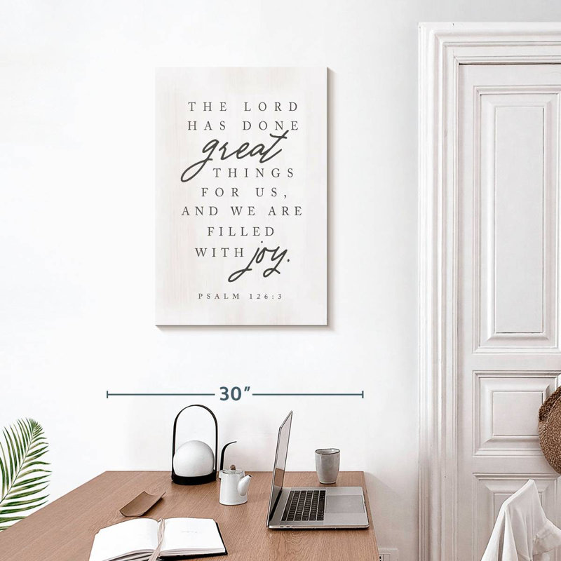 Tergel «The Lord Has Done Great», H 30 po x l 20 po