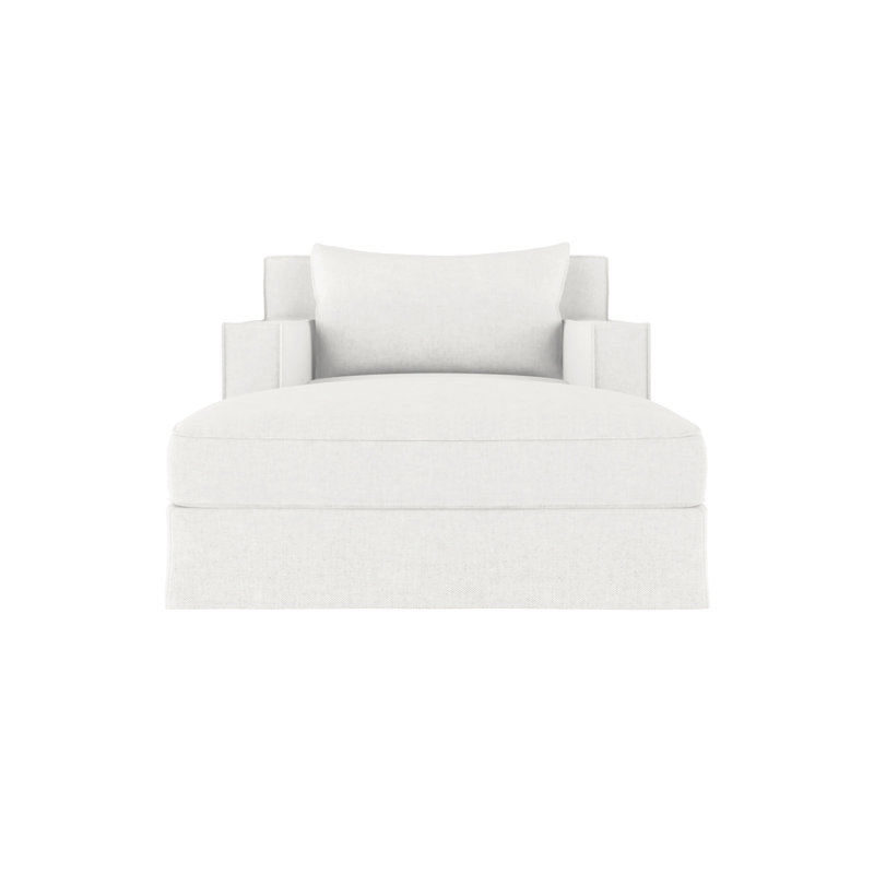 Mulberry Chaise Lounge, Plush Velvet Silver Streak, Weathered
