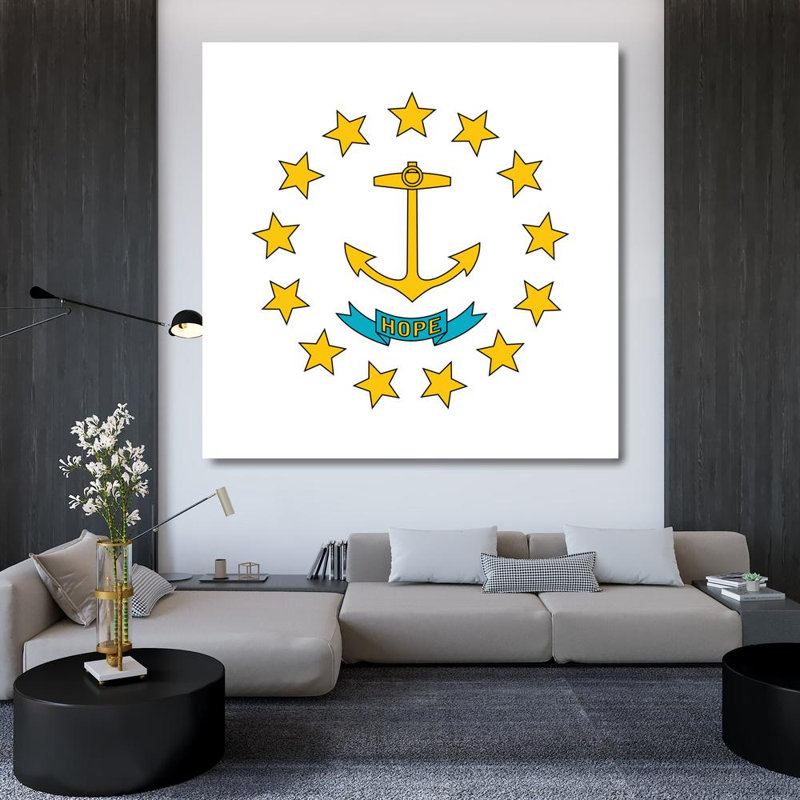 Rhode Island State, 36" H x 36" W