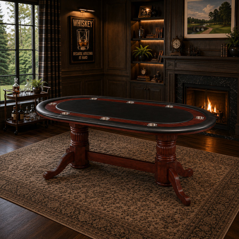 Table de jeu 80 po, Châtaignier