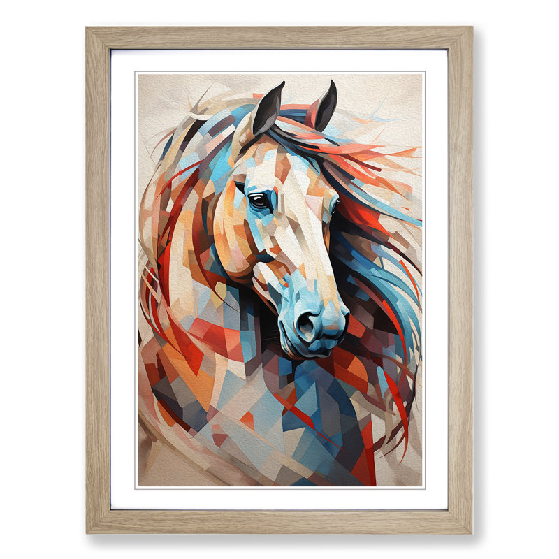 Horse Geometric - Framed Print