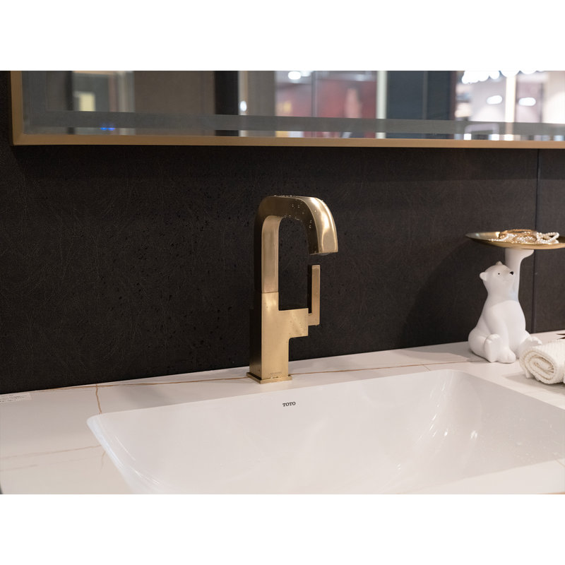 Single Hole Bathroom Faucet with Drain Assembly, Single Handle Bathroom Sink Faucet, Antique Brass