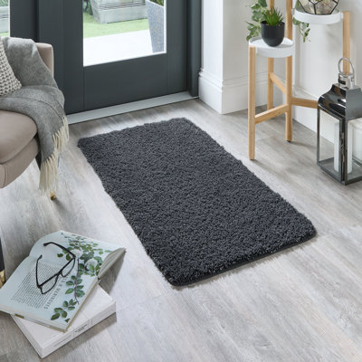 Solid Colour Machine Tufted Area Rug