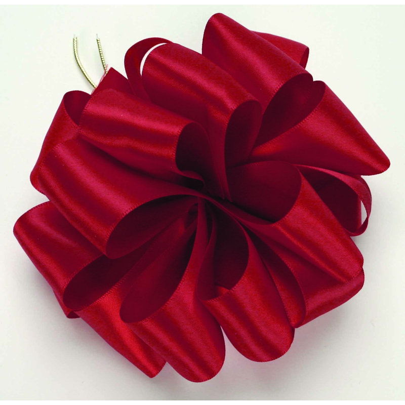 Ruban de satin double face 1,5 "X50Yds, Rouge