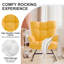 Solid + Manufactured Wood/Iron Rocking Chair-1378224756
