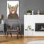 «Christmas Highland Cow» par Diane Kater - impression sans cadre-2049351449