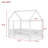 Twin Size House Floor Bed With Roof Frame