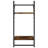vidaXL Wall Shelf Set with Bars Storage Display Shelf Engineered Wood