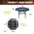 Barrington 48-in Poker Table with Folding Legs and Drink Holders for 8 Players