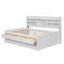 Lit capitaine en bois avec tablettes intégrées-460300414
