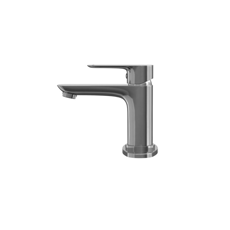 Robinet de salle de bain à un trou avec drain, Chrome