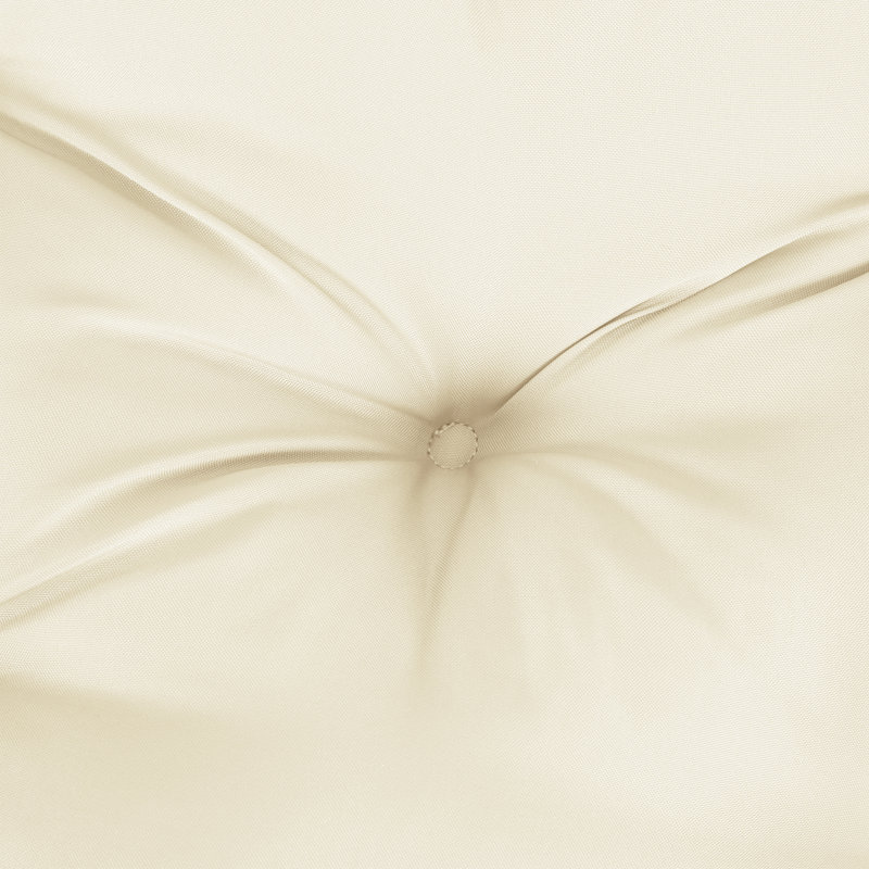Coussin de siège / dossier d'extérieur Toan, Crème