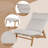 Patio Aluminum Adjustable Chair With Ottoman